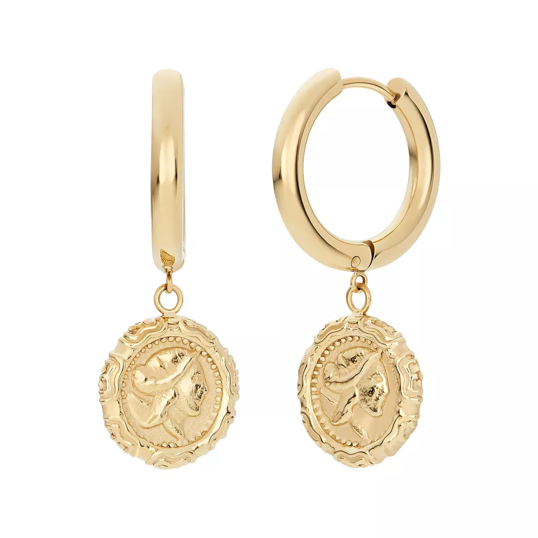 L'Atelier - Ohrstecker, One Size, Goldfarben 4