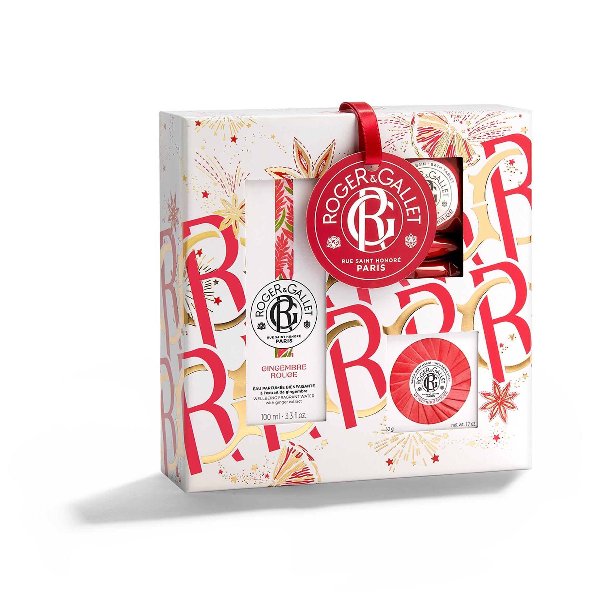 ROGER & GALLET Coffret Eau parfu Gingmb Rouge Set Gingembre Rouge Duftendes Wohlfühl-Wasser  