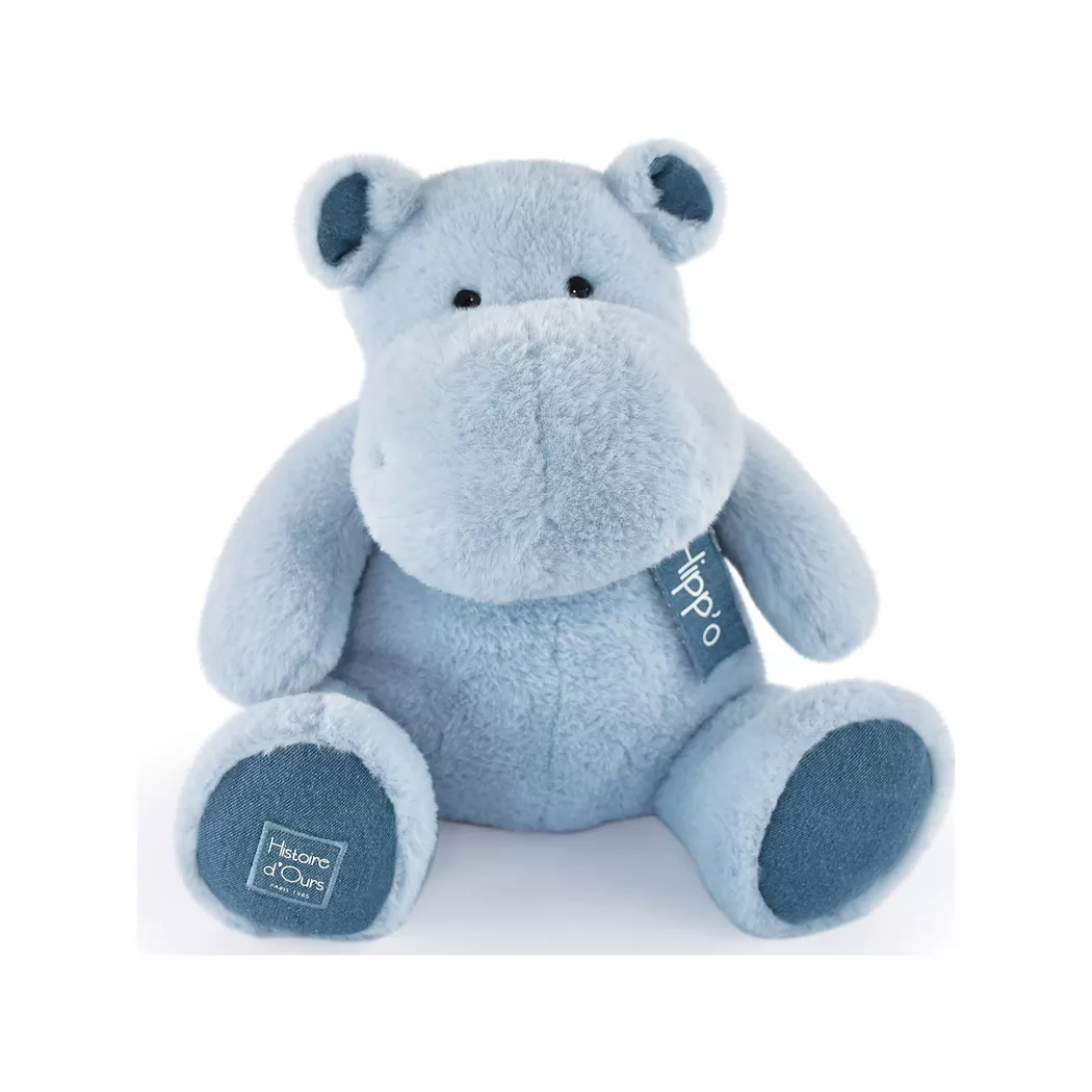 Histoire d'Ours - Hippo Blue Jeans, 40cm, Hellblau