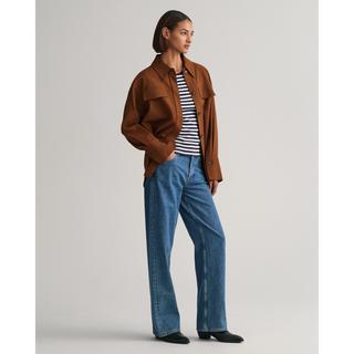 GANT Geripptes Rundhals Slim Fit Top  