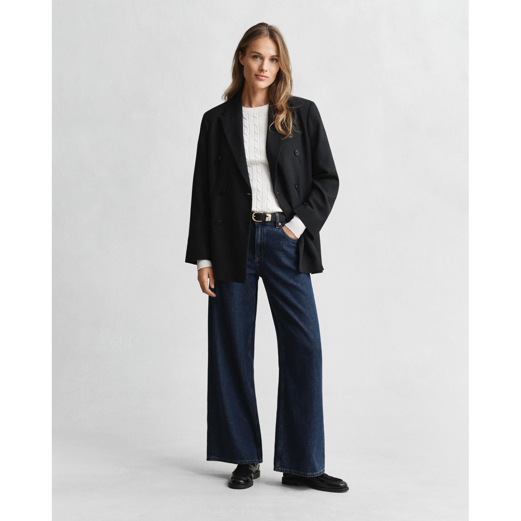 GANT Pull Col Rond Torsadé Coupe Slim  