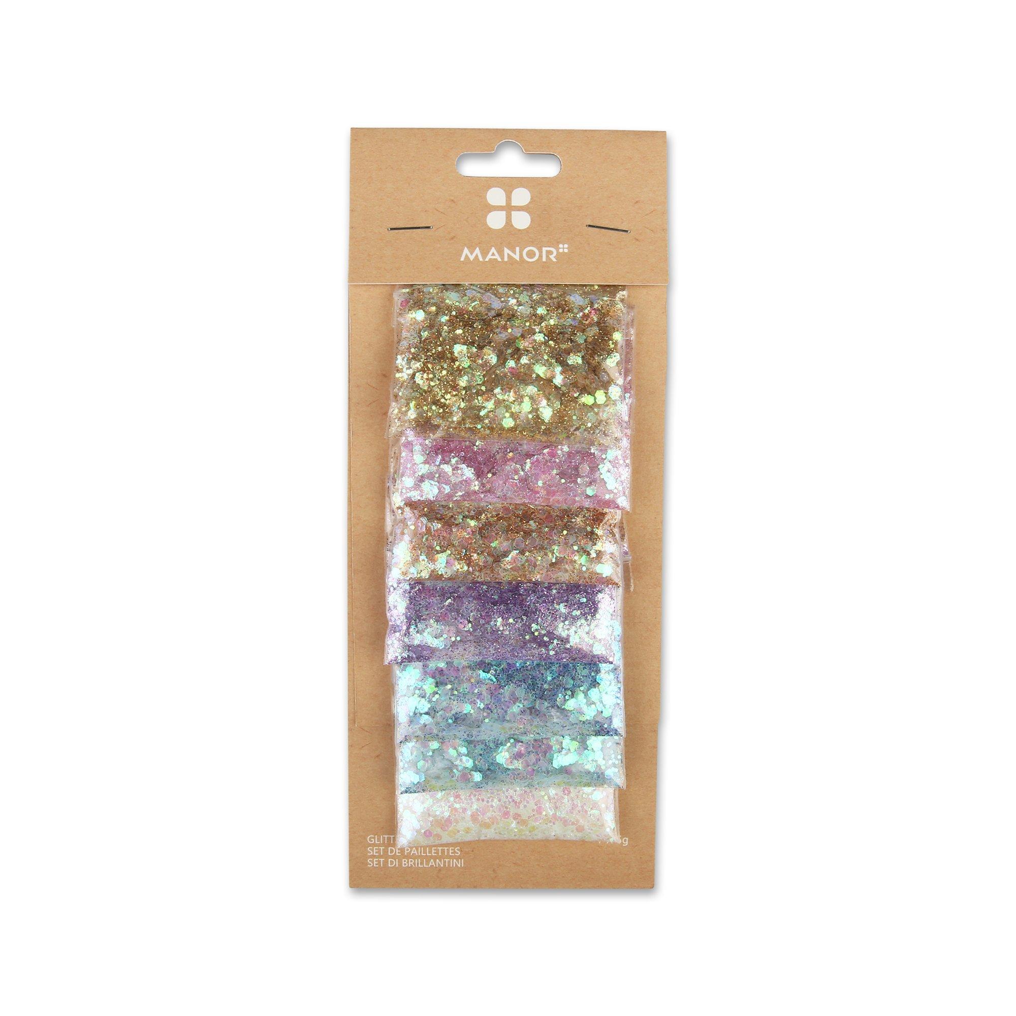 Image of Glitterset mit Deko-Kleber Glitterset mit Deko-Kleber
