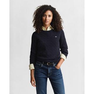 GANT Maglione a Treccia Scollo Rotondo Slim Fit  