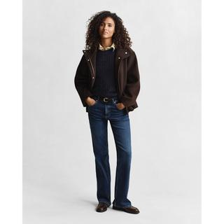 GANT Maglione a Treccia Scollo Rotondo Slim Fit  