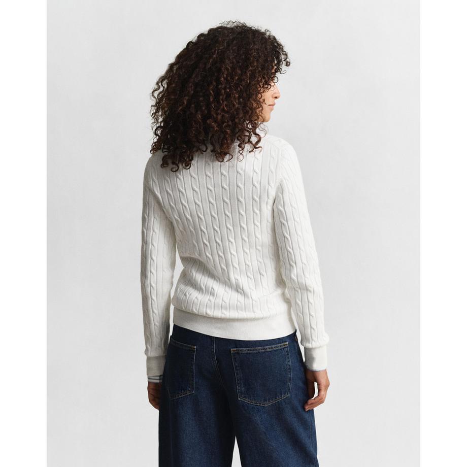 GANT Maglione Scollo a V a Treccia  