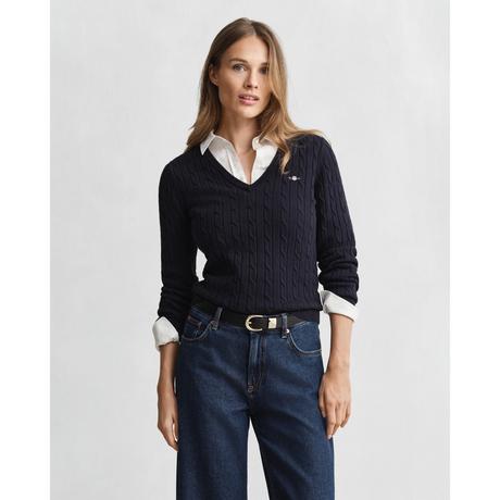 GANT Pull Col V Torsadé  