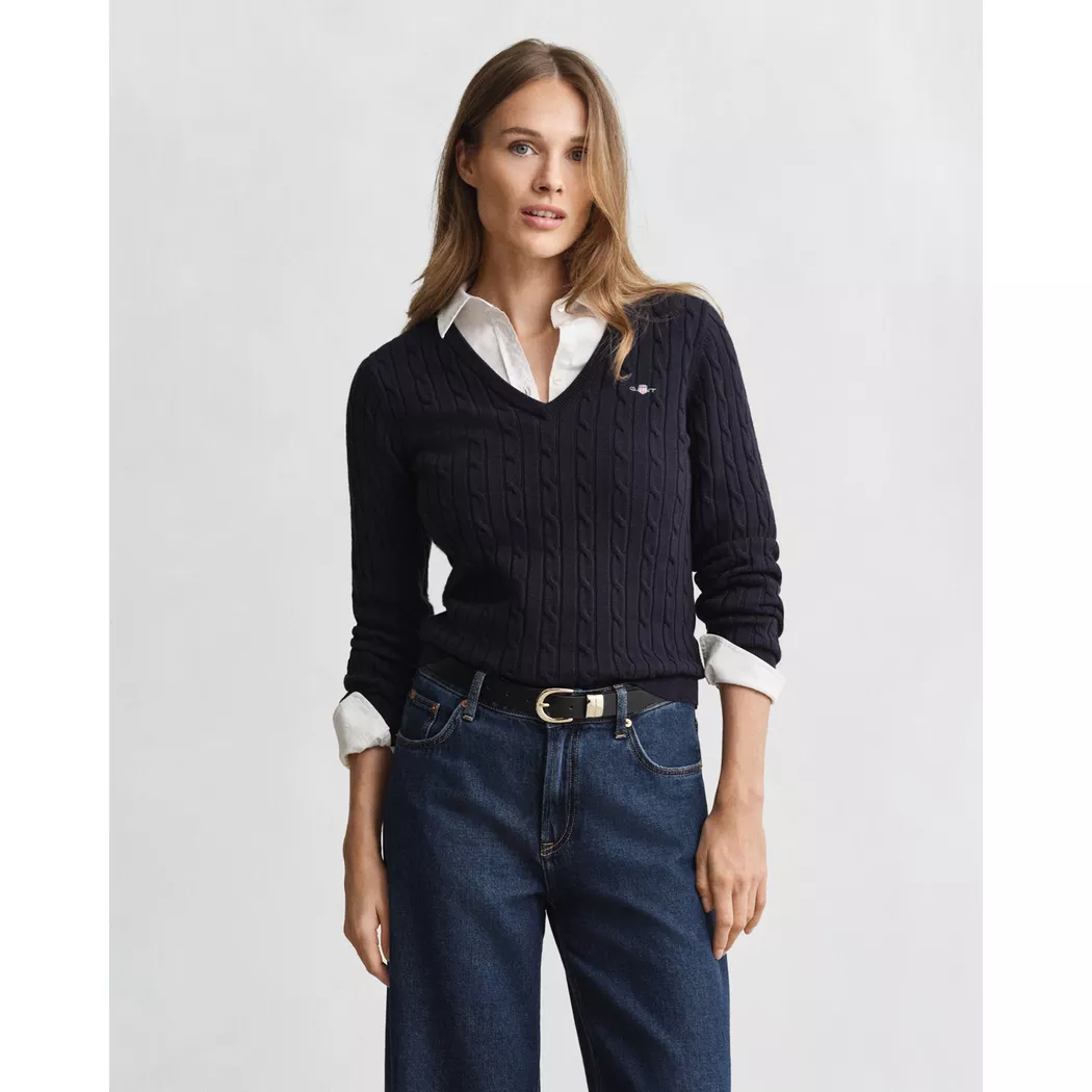 Gant Pull 4800101 Evening Blue XL Femme
