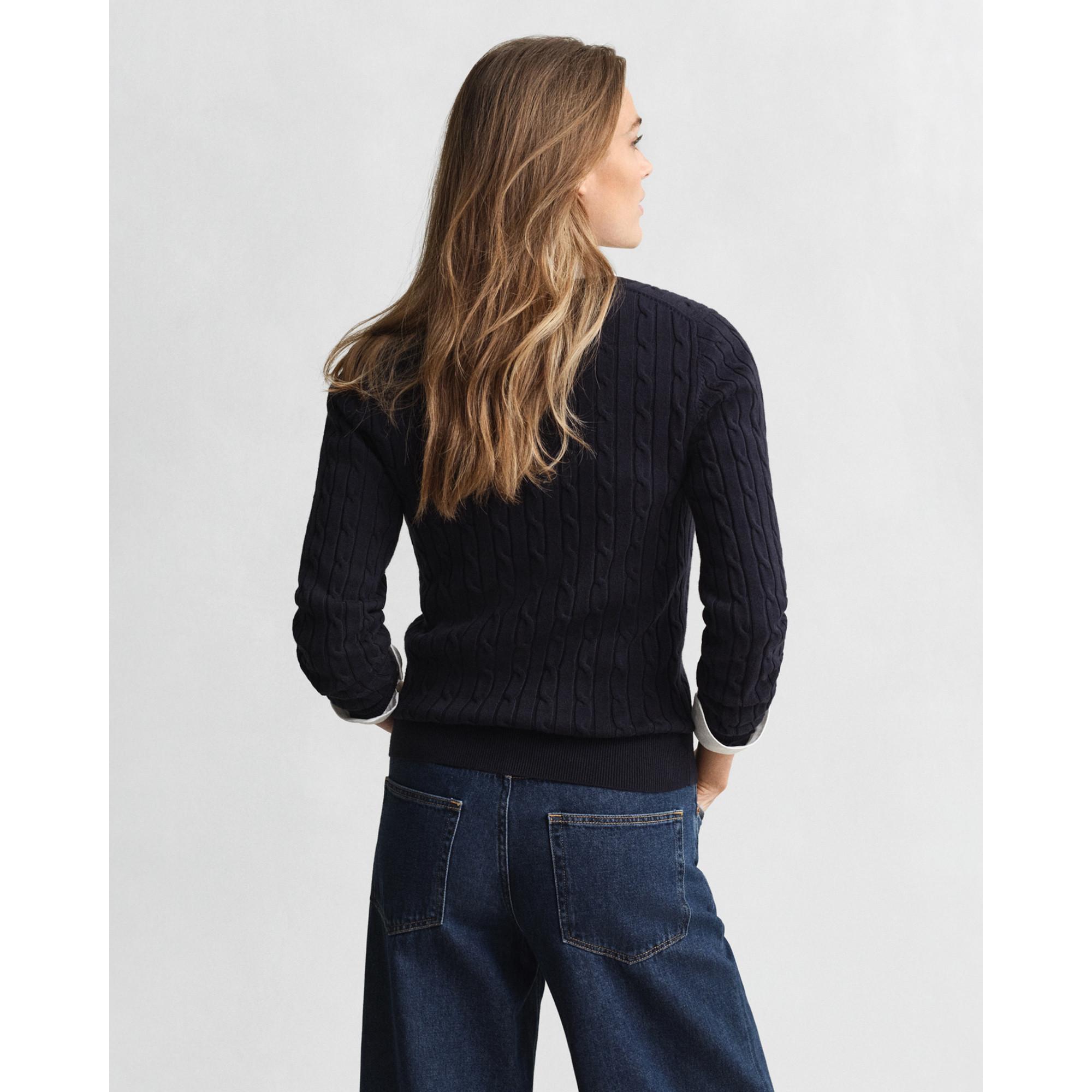 GANT Pull Col V Torsadé  