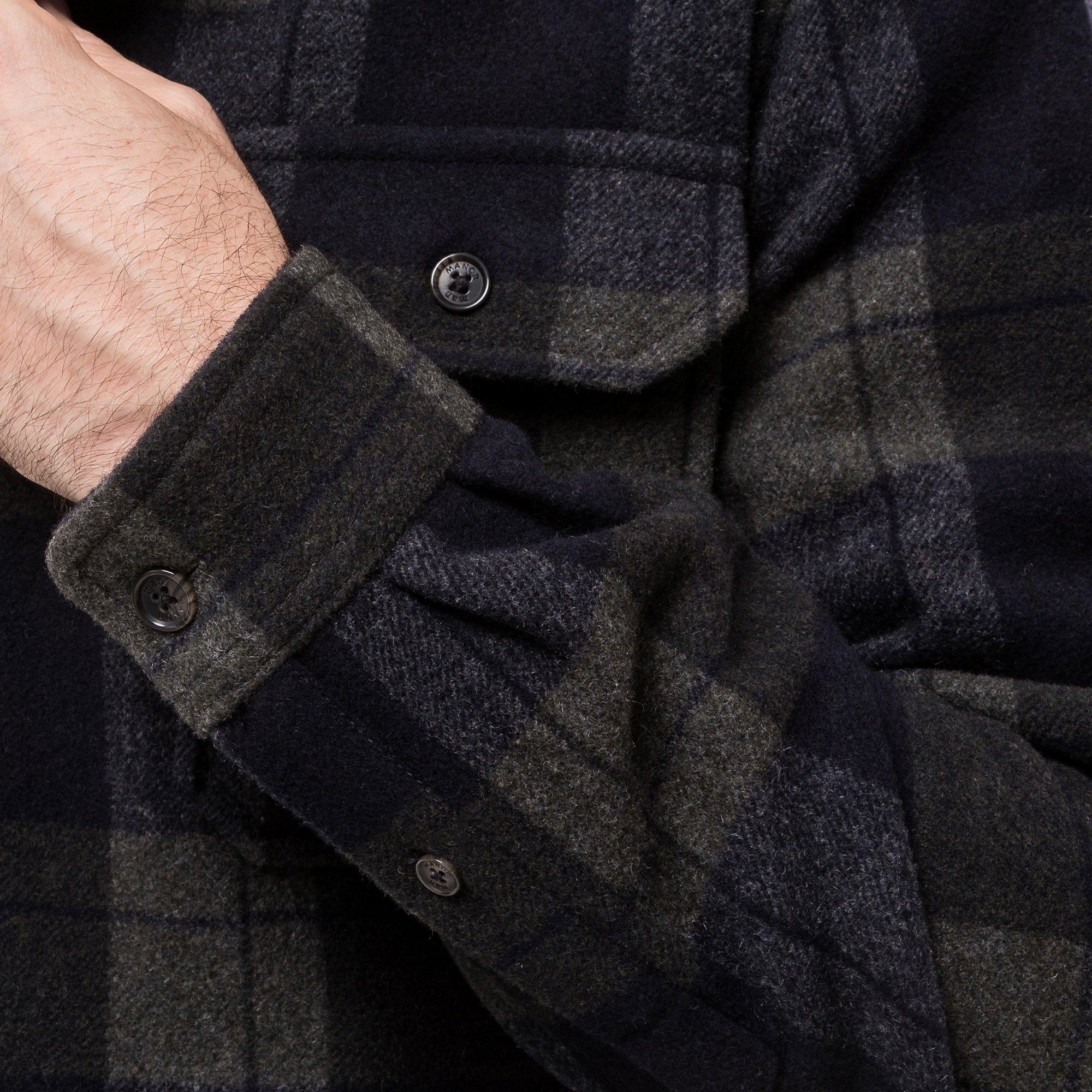 Manor Man Overshirt à Carreaux  