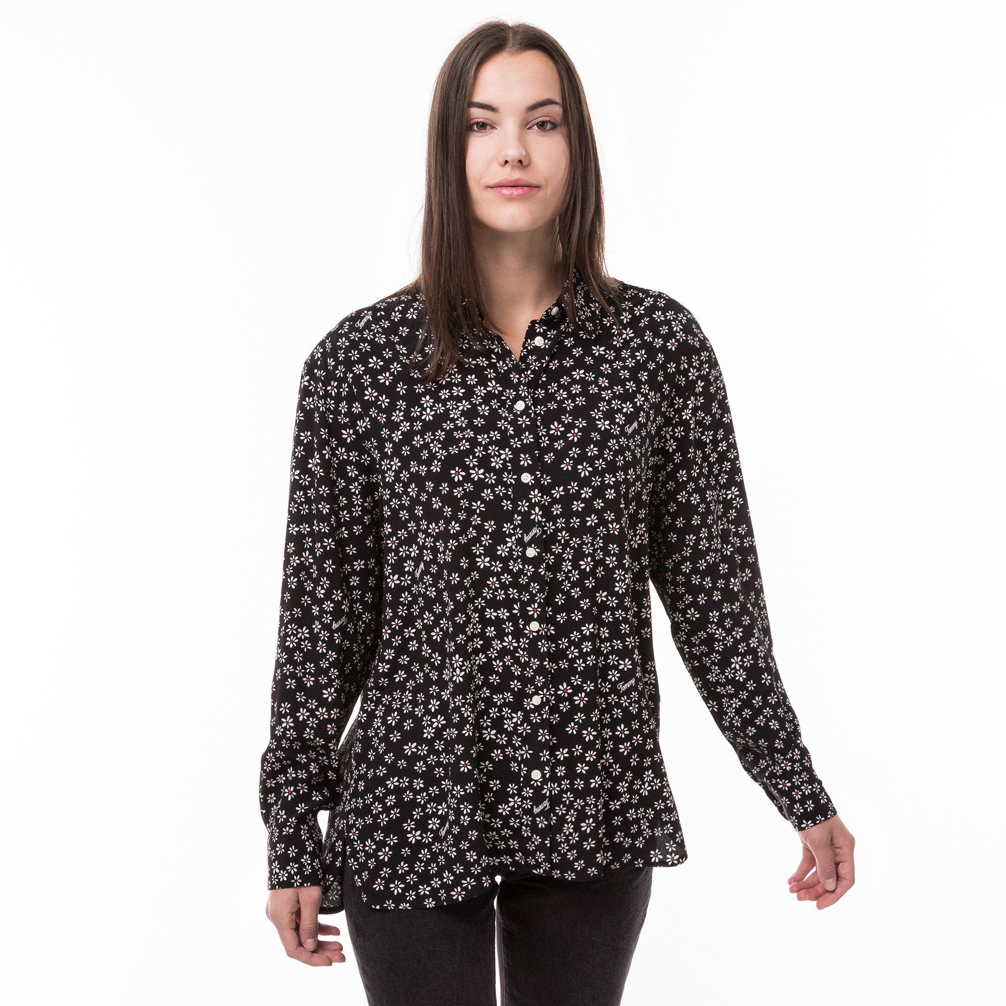 Image of Bluse Damen Schwarz L