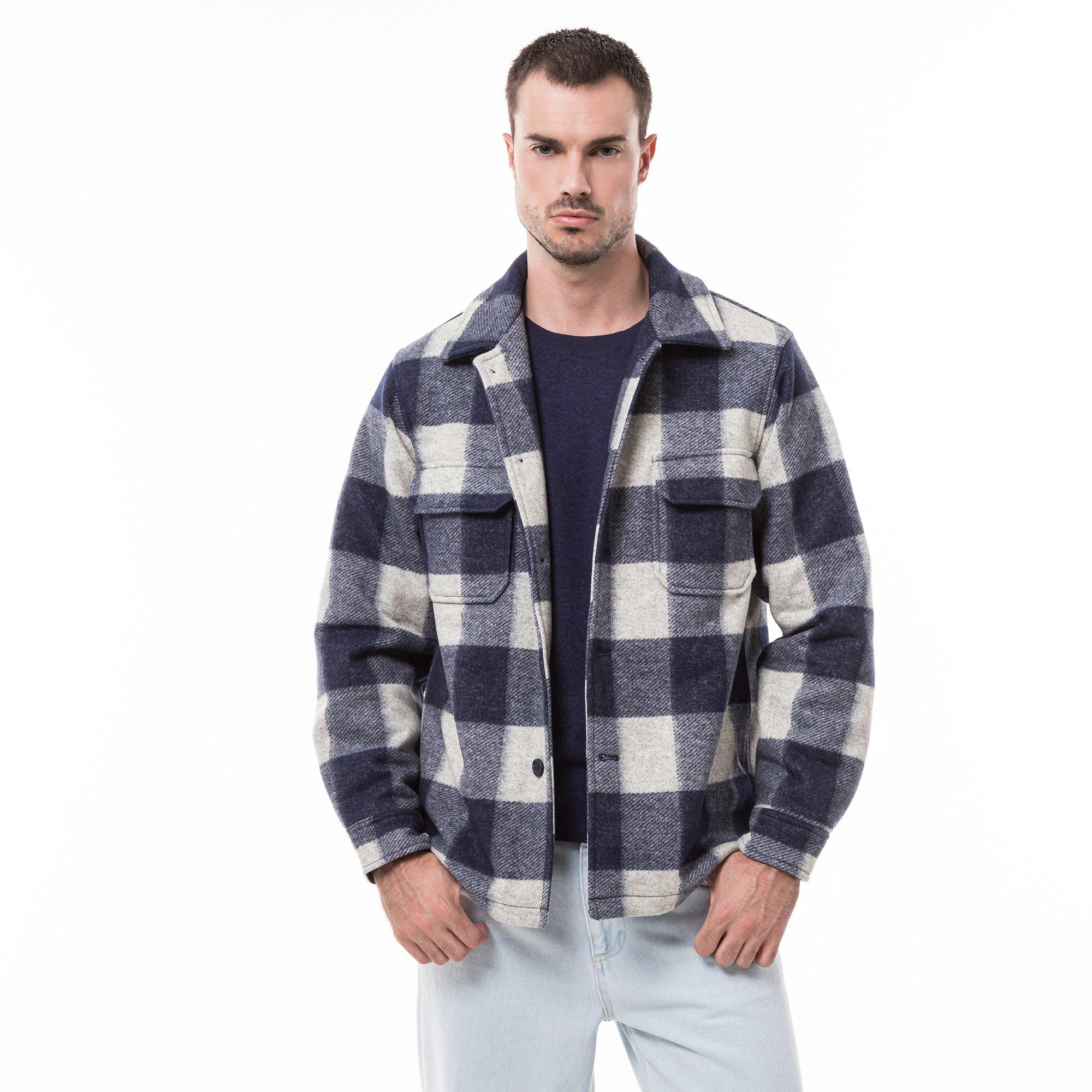 Image of Overshirt Herren Blau XXL