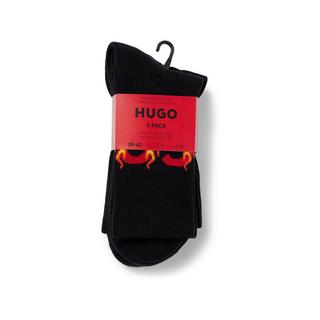 HUGO 3P QS RIB FLAMES Pack trio, chaussettes hauteur mollet 