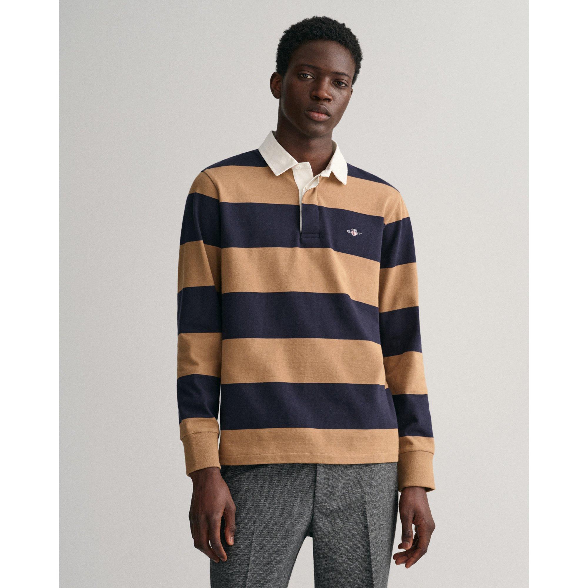 Image of Poloshirt, Langarm Herren Beige M