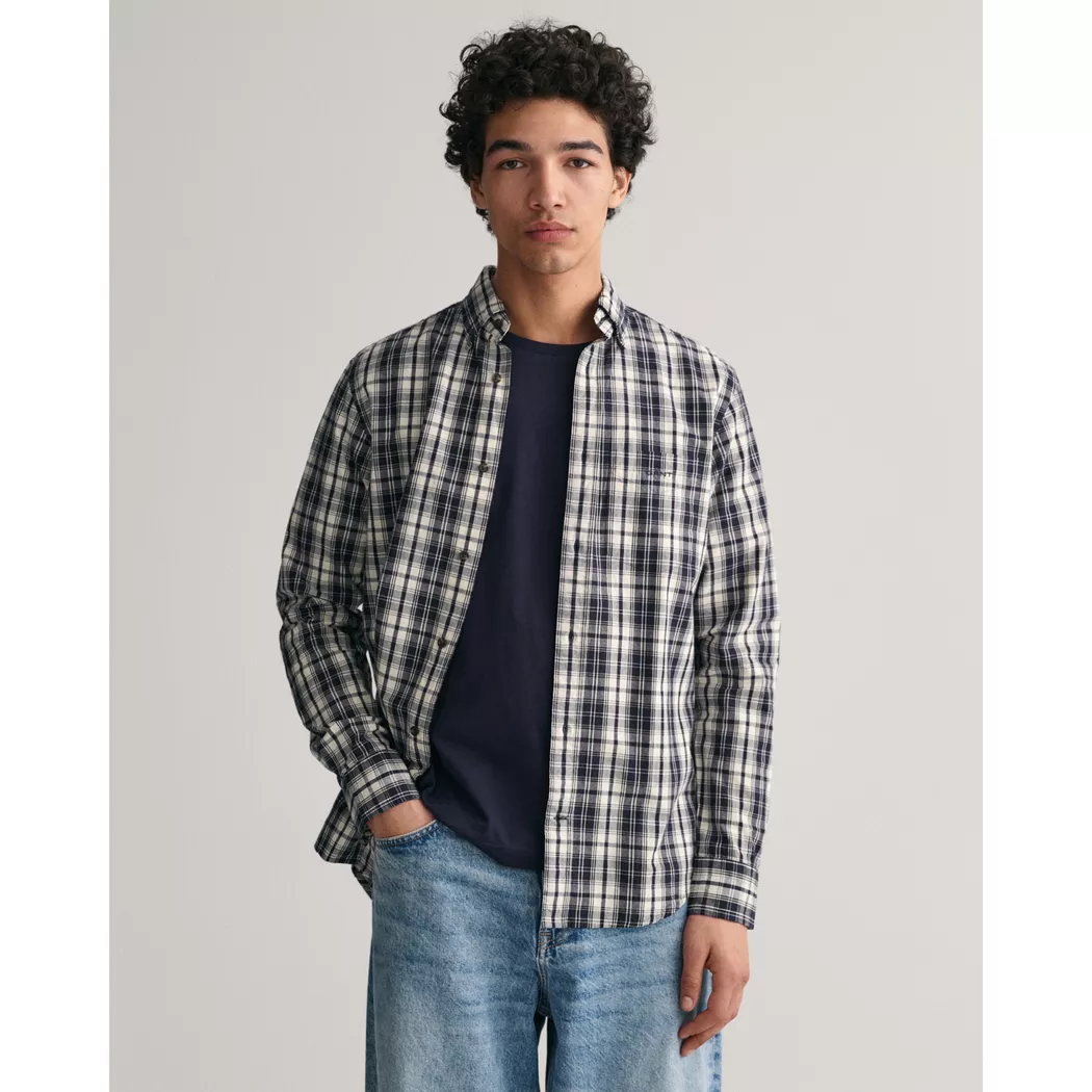 GANT Regular Oxford Shirt Herr, White, M 2
