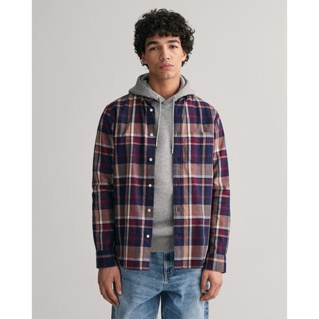 GANT Langarm Flanell Jaspé Karomuster Hemd  