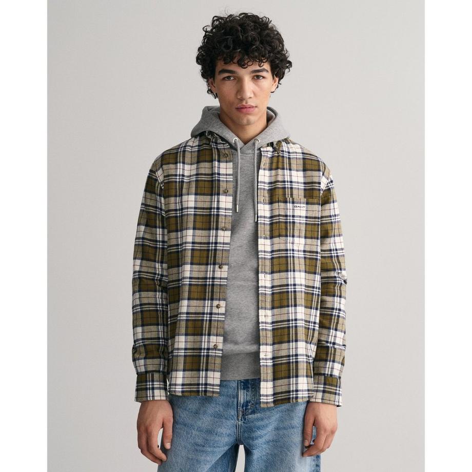 GANT Chemise Flanelle Carreaux Manches Longues  