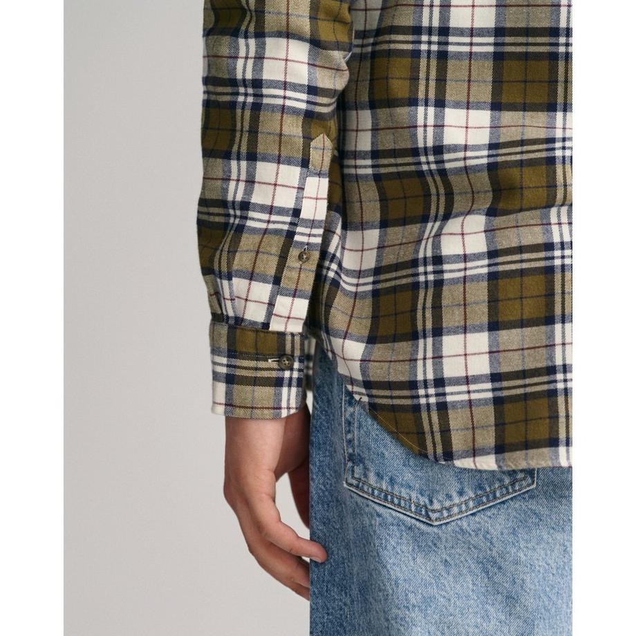 GANT Chemise Flanelle Carreaux Manches Longues  