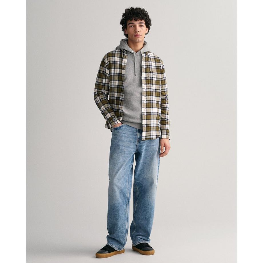 GANT Chemise Flanelle Carreaux Manches Longues  