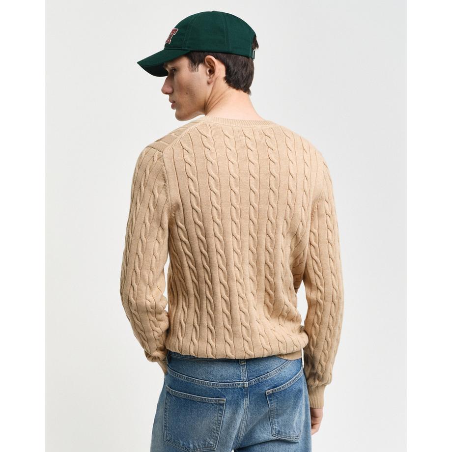 GANT Pull Col Rond Maille Torsadée  
