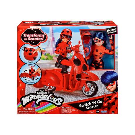 Bandai  Miraculous Scooter & Ladybug 