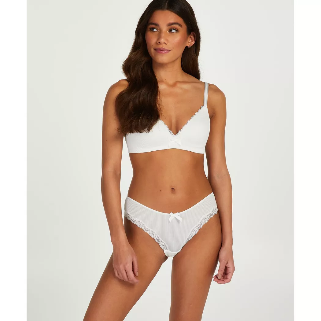 Hunkemöller - Brazilian, für Damen, Weiss Größe L