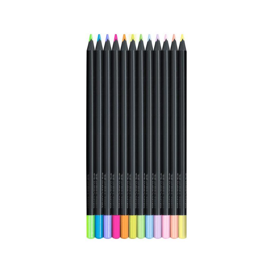 Faber-Castell Farbstifte Black Edition Neon + Pastell 