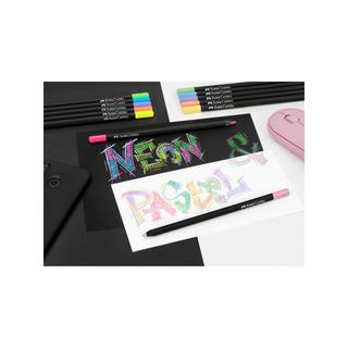 Faber-Castell Matite colorate Black Edition Neon + Pastell 
