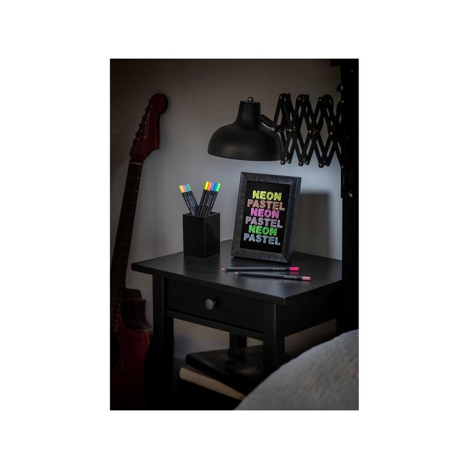 Faber-Castell Farbstifte Black Edition Neon + Pastell 