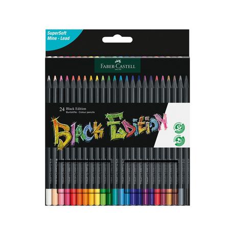 Faber-Castell Crayons de couleur Black Edition 