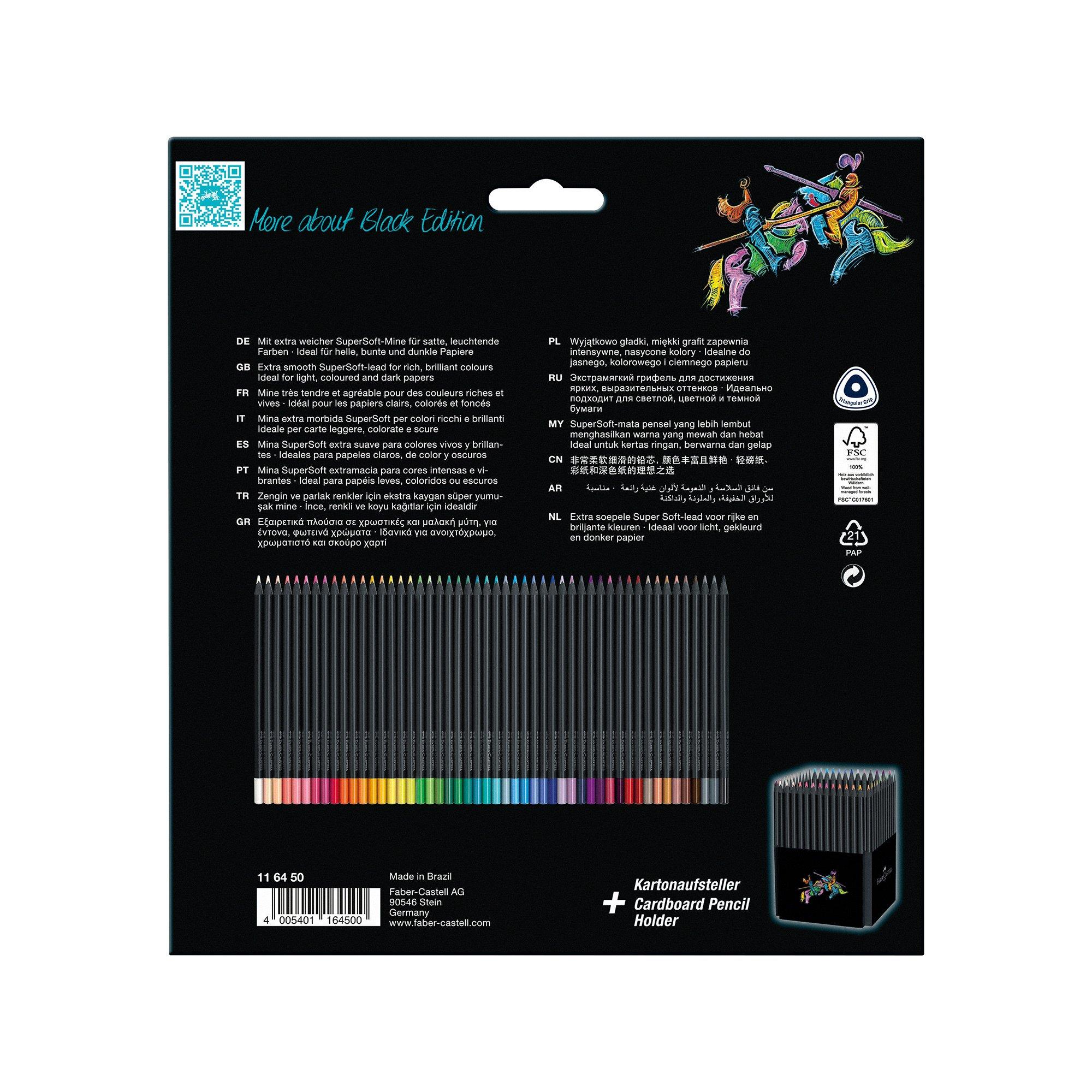 Faber-Castell Crayons de couleur Black Edition 