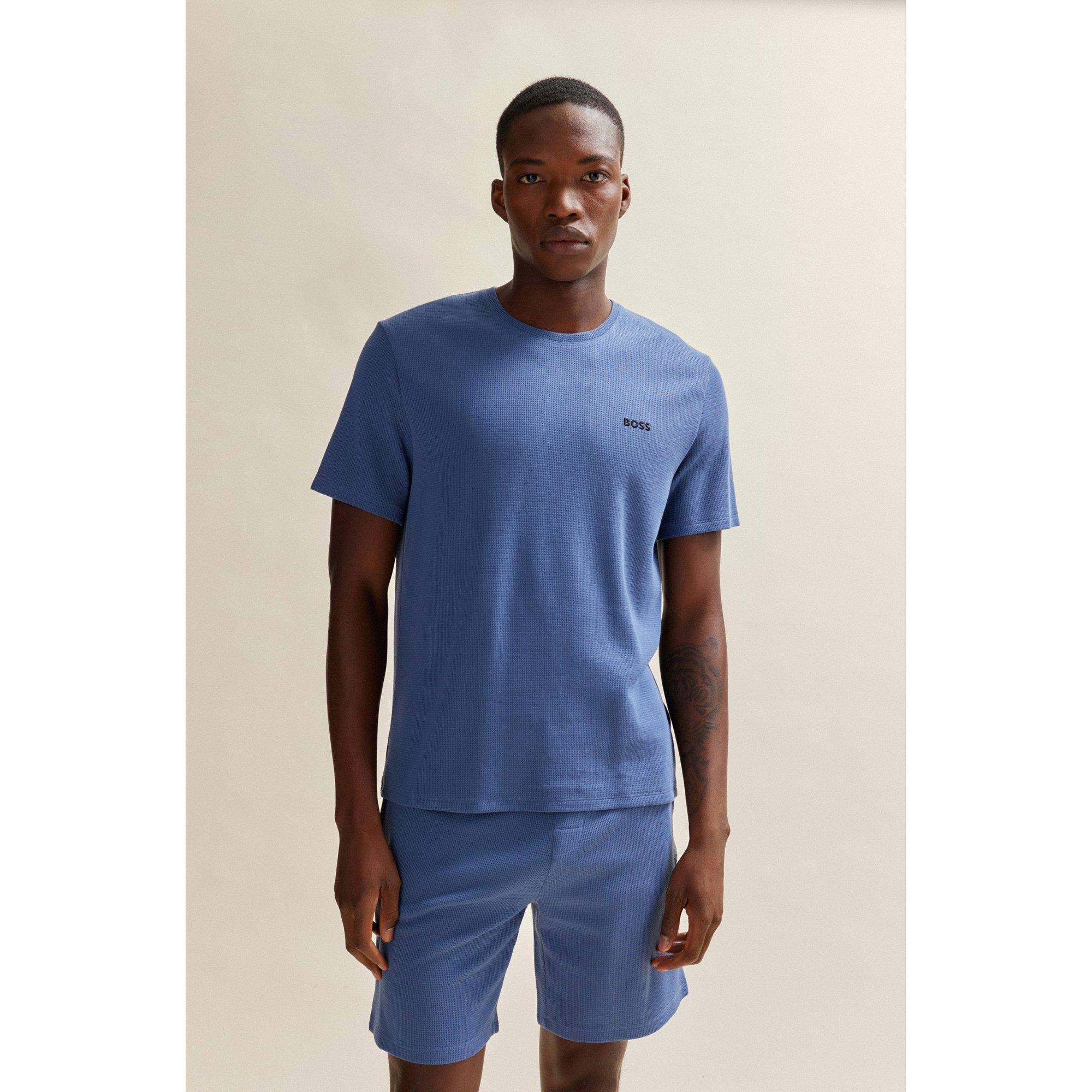 Boss Waffle T-Shirt Pyjama_T_Shirt Uomo (Pacco da 1