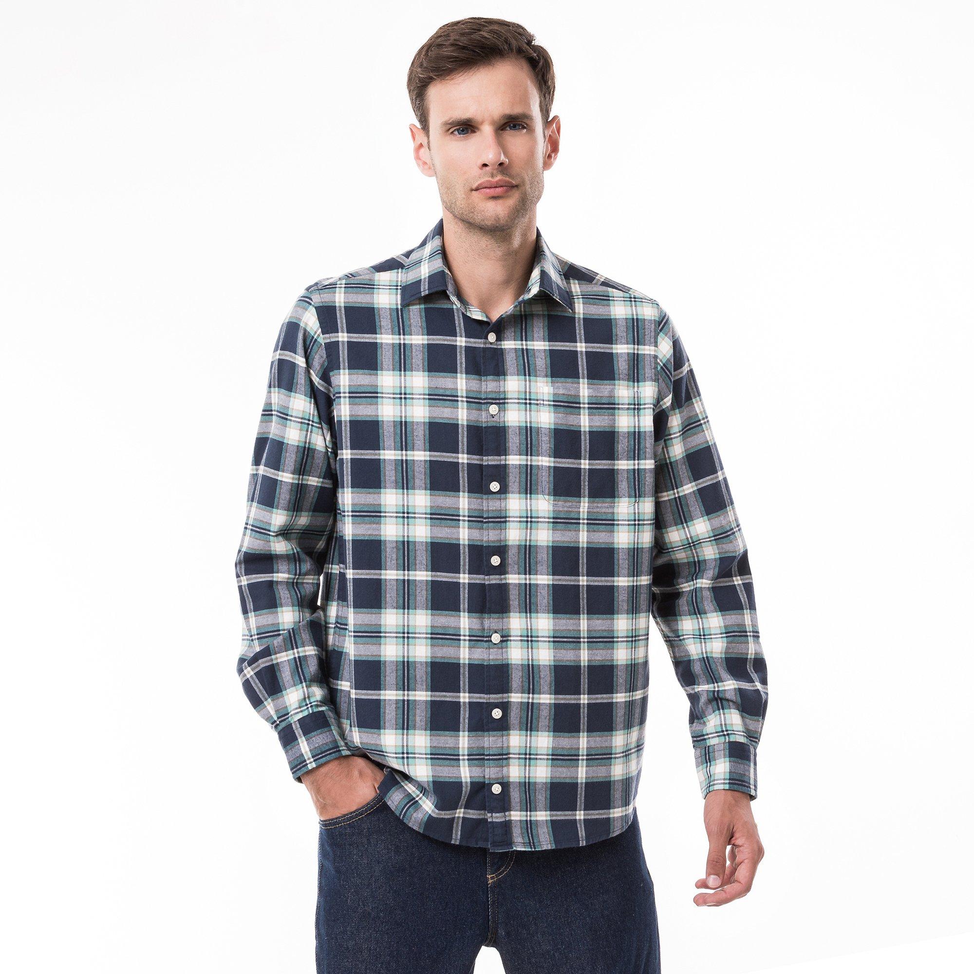 Image of Hemd, Classic Fit, Langarm Herren Mint L