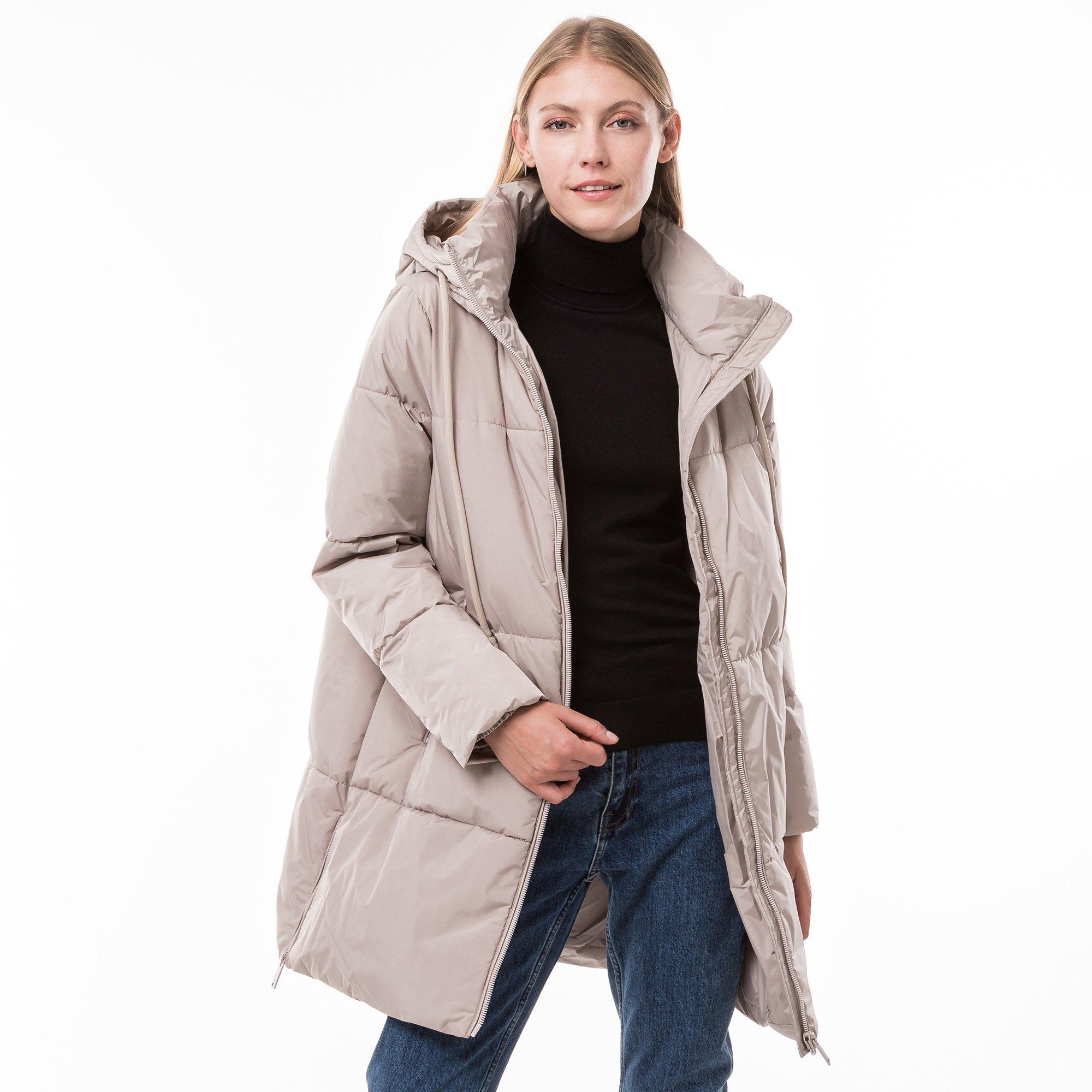 Image of Kurzer Mantel, Wattiert Damen Mokassin 44