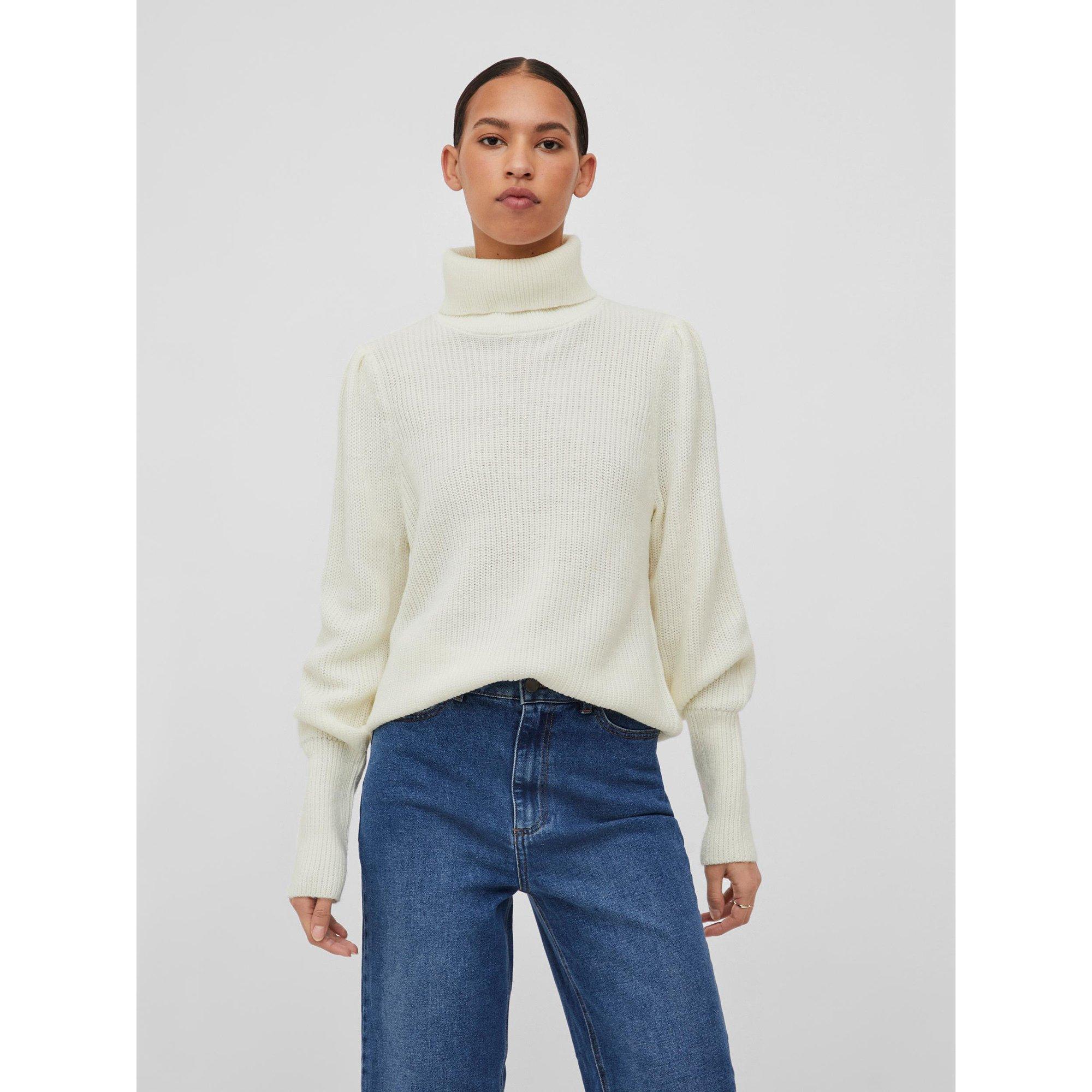 Image of Pullover, Rollkragen Damen Antikweiss M