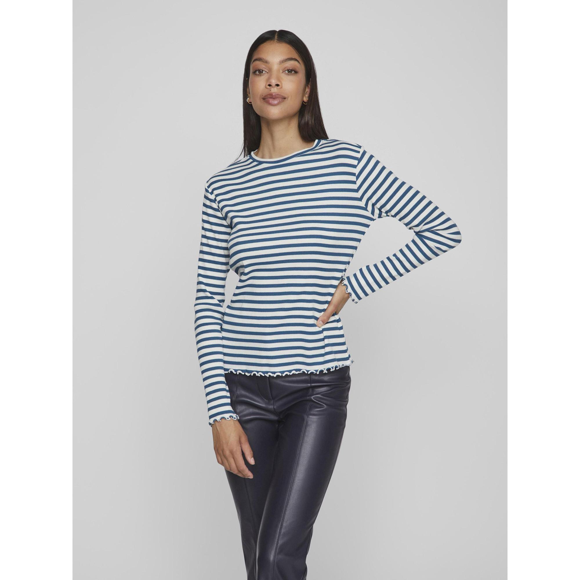 Image of T-shirt, Langarm Damen Zweifarbig XS
