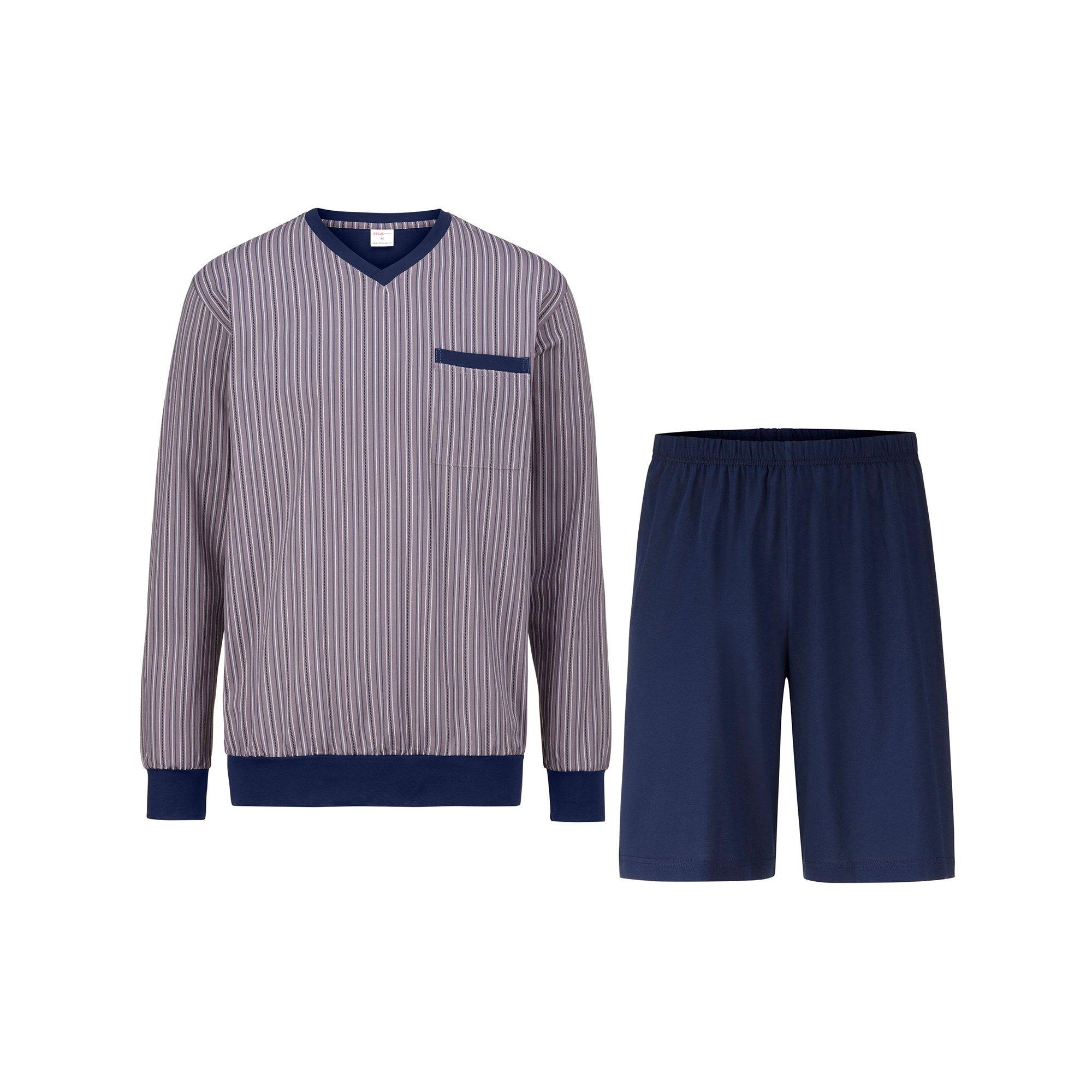 Image of Pyjama Herren Erdbraun XXL