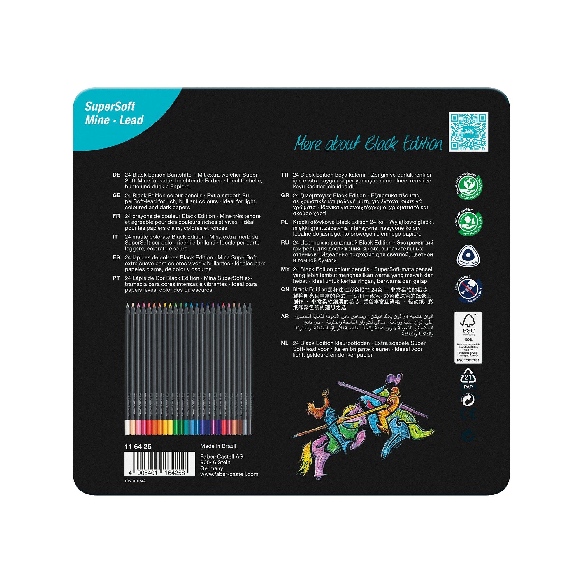 Faber-Castell Matite colorate Black Edition 