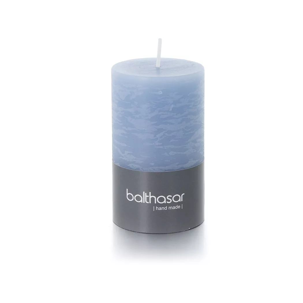 Balthasar - Zylinderkerze, 60X100MM, Blau Denim