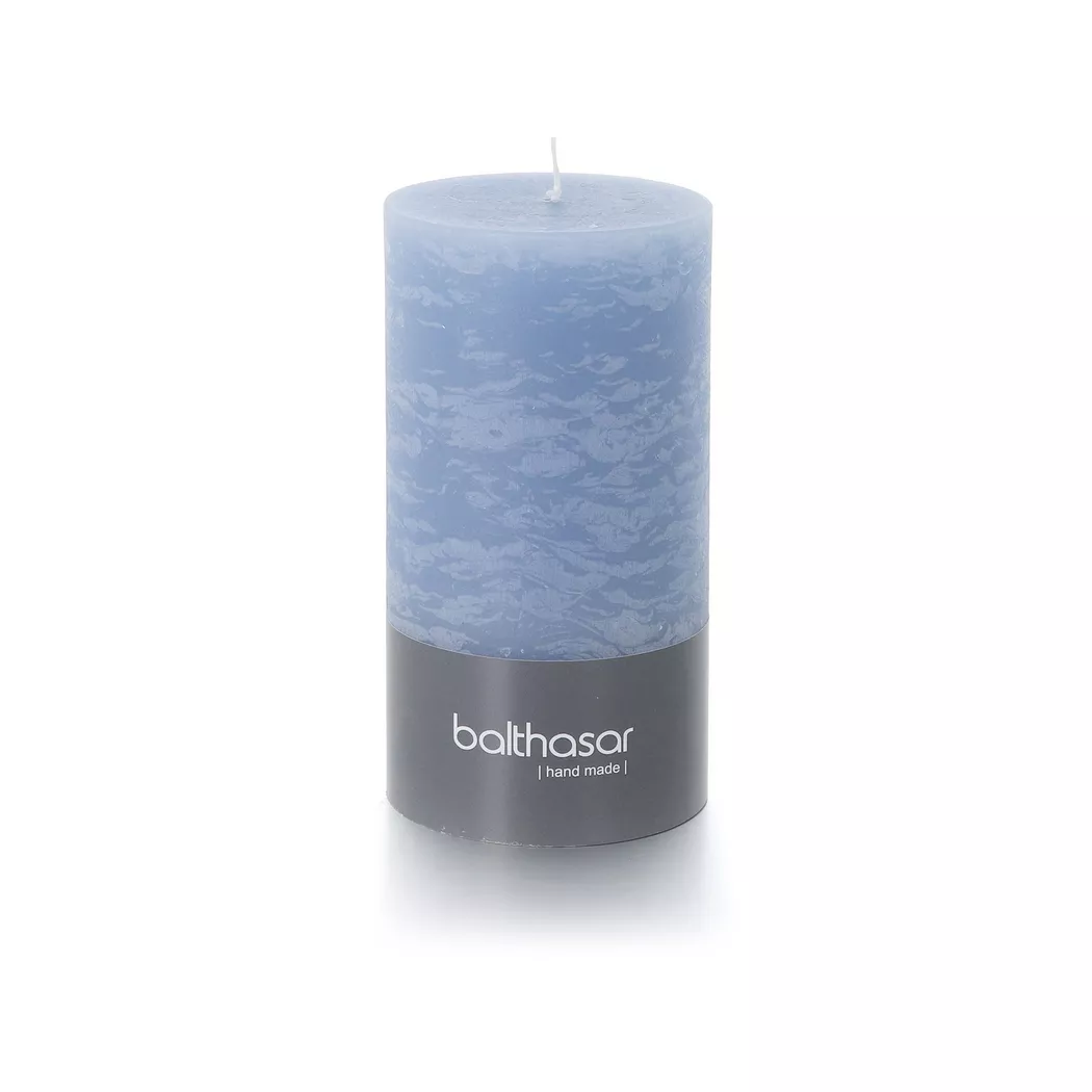 Balthasar - Zylinderkerze, 70X130MM, Blau Denim