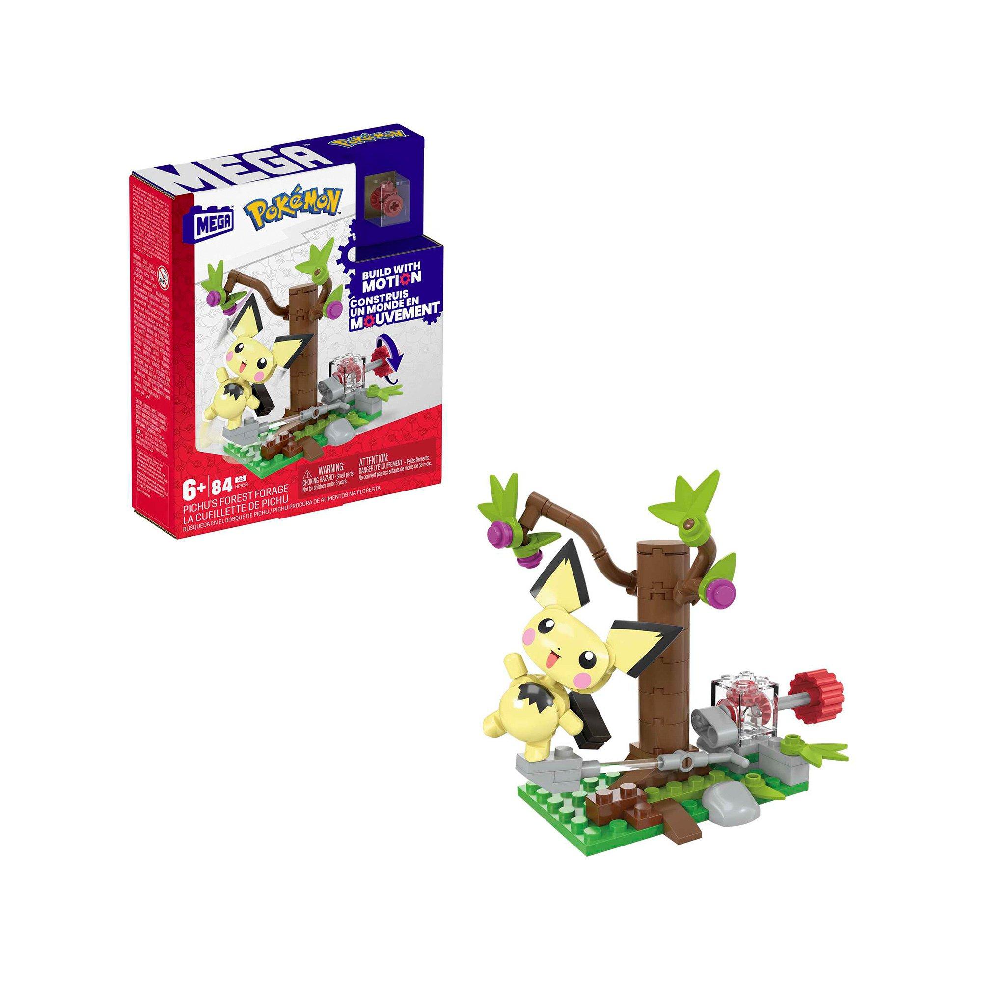 Mega Construx  Pokémon - La quête de nourriture de Pichu dans la forêt 