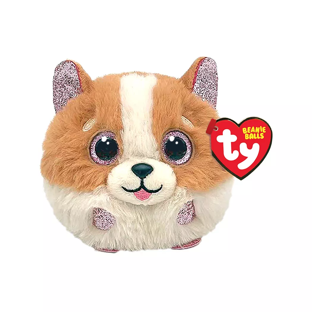 Ty - Tanner braun-weisser Hund, 7cm, Multicolor