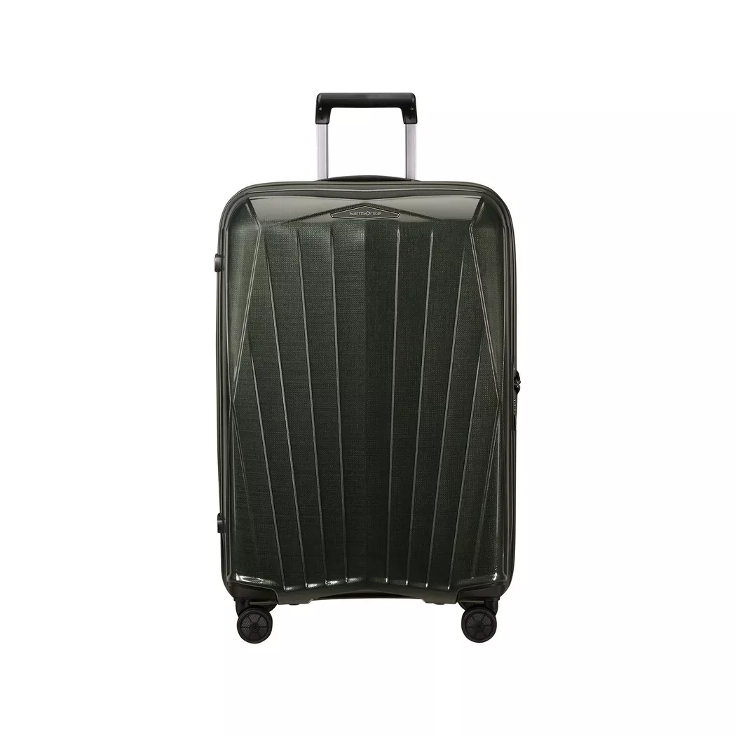 Samsonite Major-Lite Spinner Hard Shell Suitcase Dark Olive Green 69cm