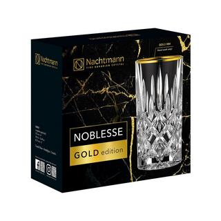 Nachtmann Longdrinkglas, 2 Stück Noblesse Gold 
