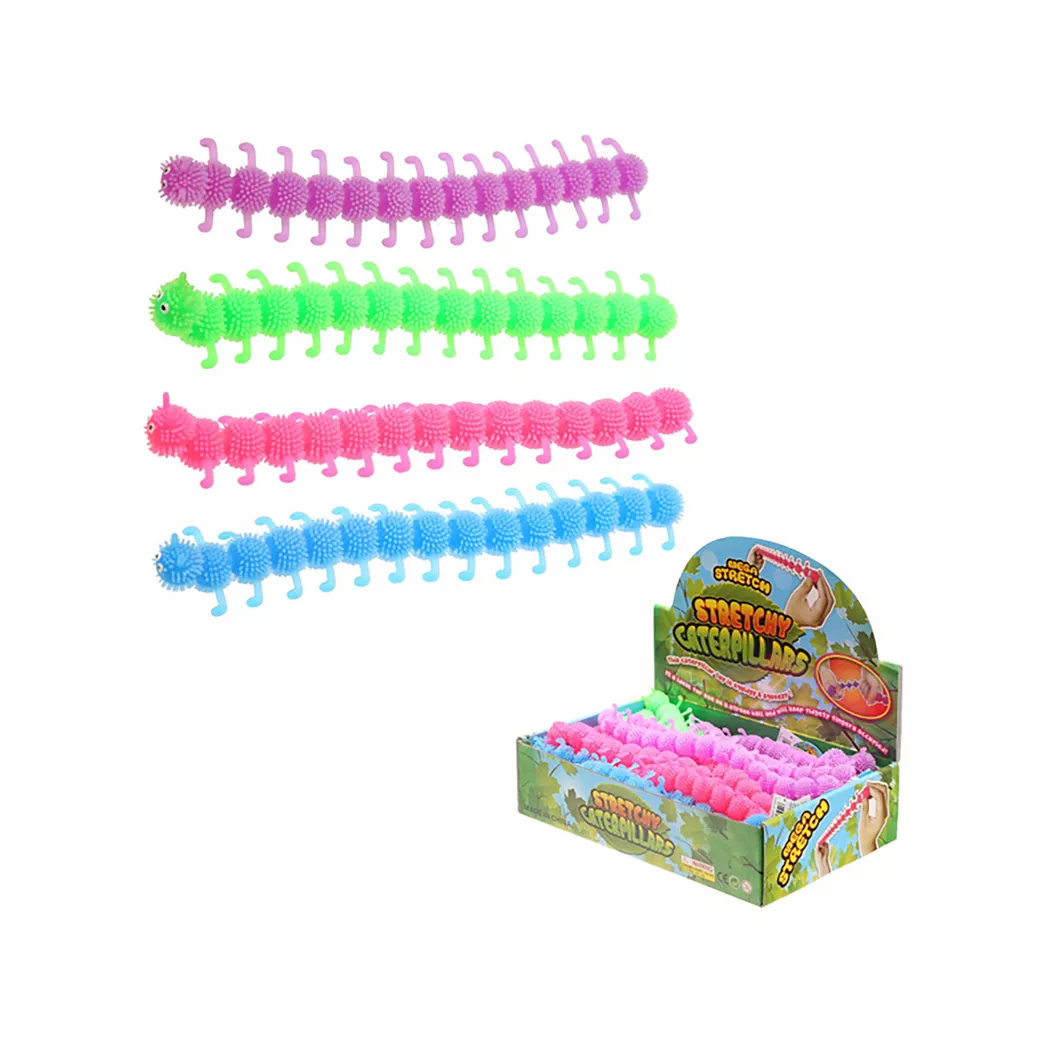 Unbranded Stretch Raupe Caterpillar Toy 24 cm Multicolor