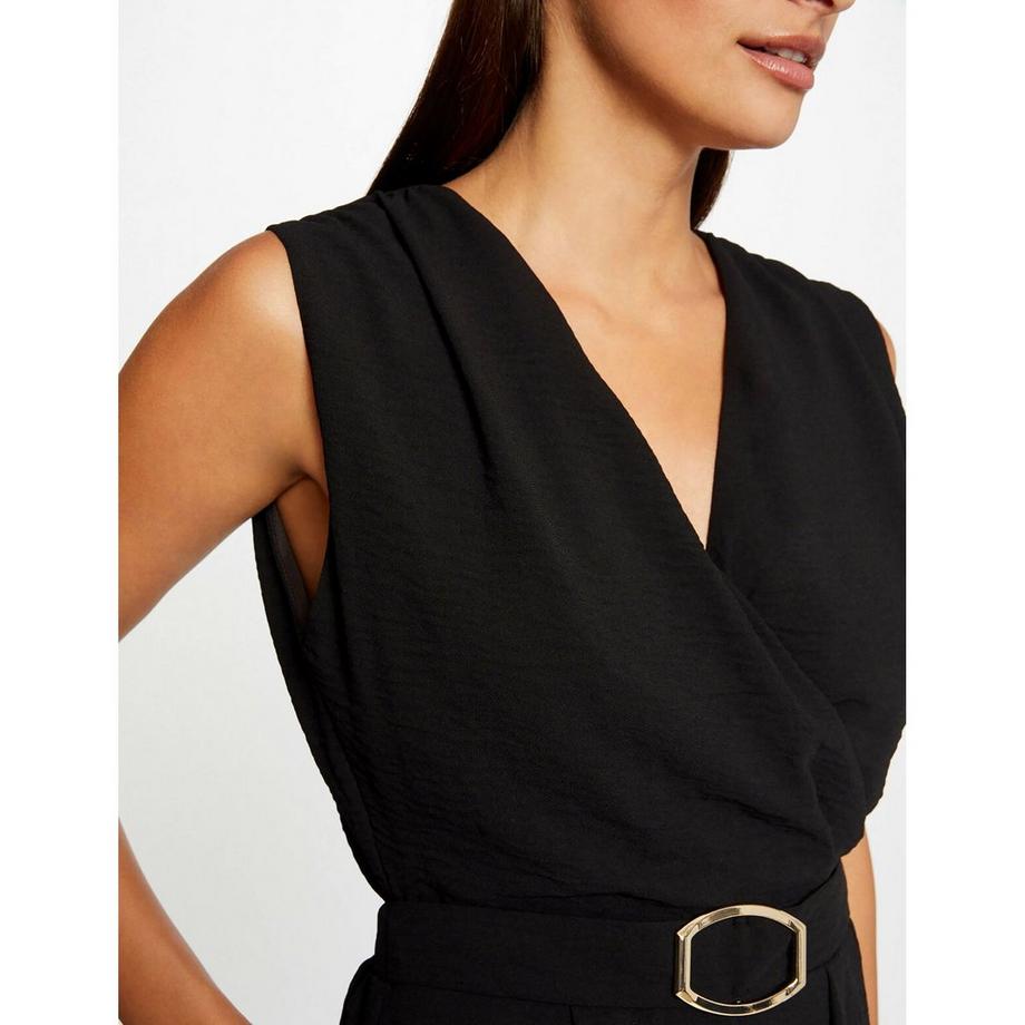 MORGAN Ärmelloser V-Ausschnitt Jumpsuit mit Gürtel  
