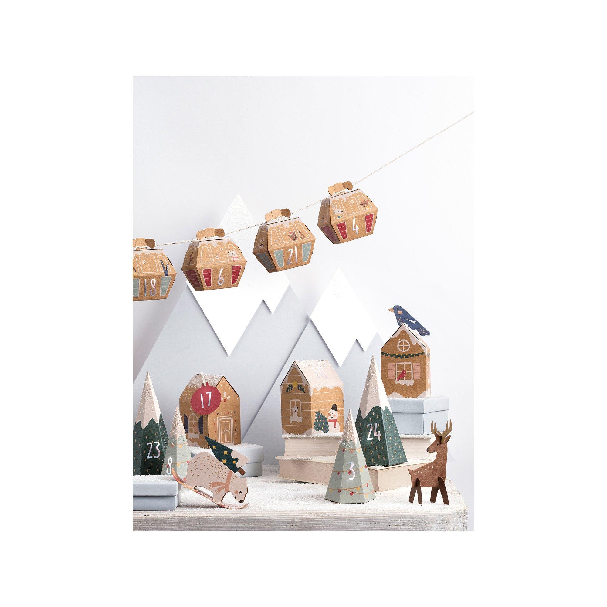 Folia Calendario dell'Avvento  VILLAGE IN THE SNOW 