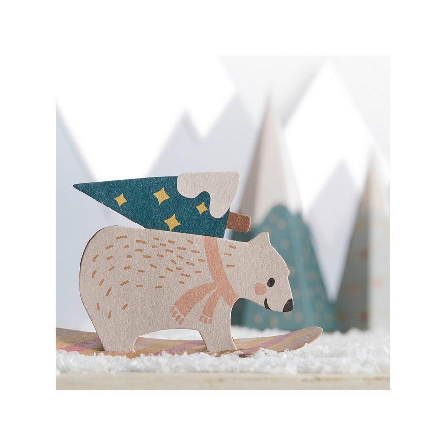 Folia Adventskalender  VILLAGE IN THE SNOW 