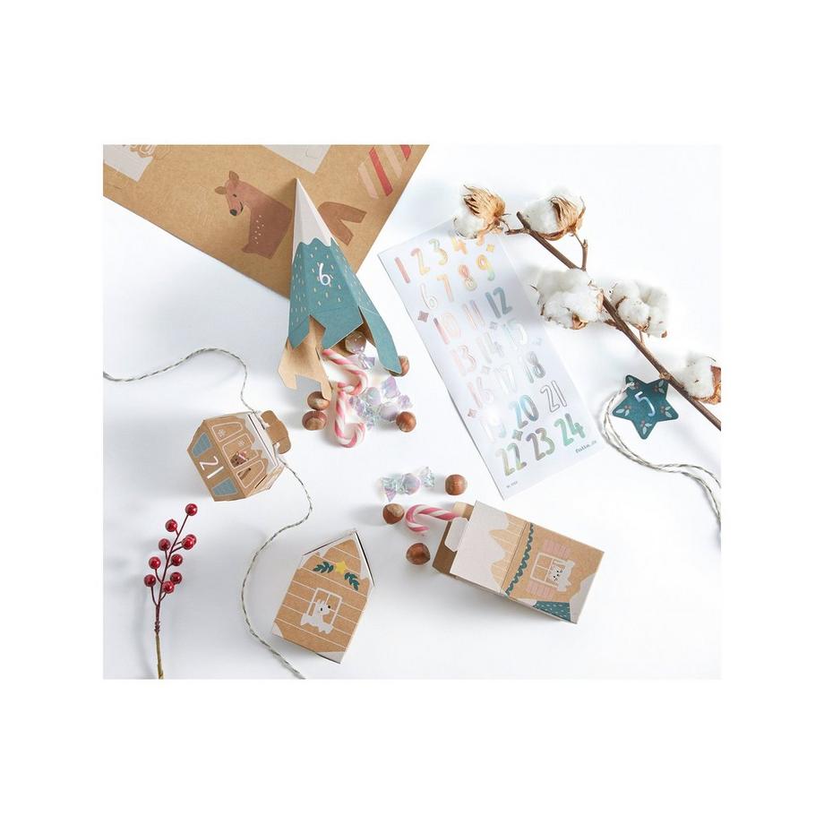 Folia Adventskalender  VILLAGE IN THE SNOW 