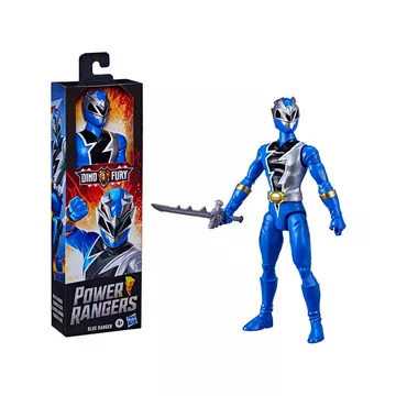Power Rangers Dino Fury Figura d'azione del Grande Ranger Blu