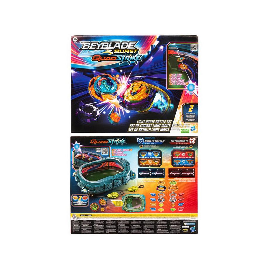 Beyblade  Beyblade Burst QuadStrike Light Ignite Battle Set 